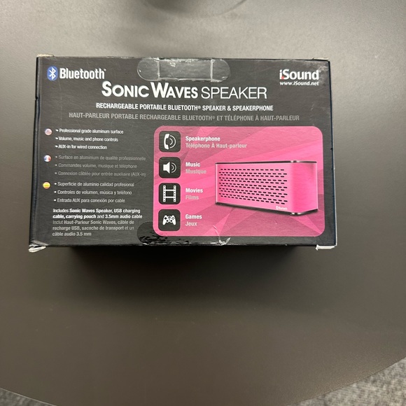 iSound Sonic Waves Bluetooth speaker microphone, new never been opened - Picture 2 of 2